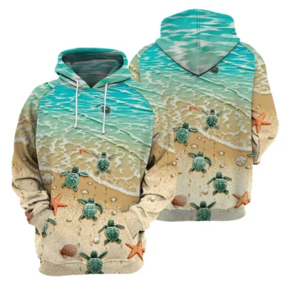 Sea Turtle 3D All Over Printed Hoodie